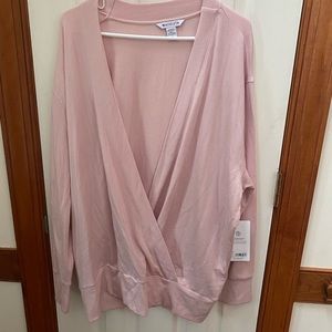Athleta NWT SZ XL light pink long sleeve top